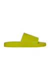 Bottega Veneta Intrecciato Logo-embossed Slides In Yellow