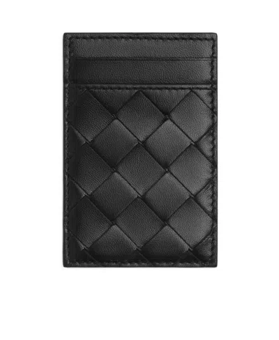 Bottega Veneta Intrecciato Magnet Card Package In Black