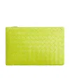 Bottega Veneta Intrecciato Makeup Bag In Yellow