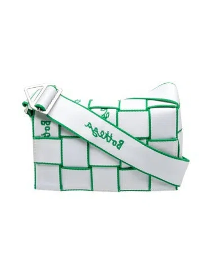 Pre-owned Bottega Veneta Intrecciato Maxi Intrecciato Canvas Webbing Cassette In Green