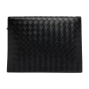 Bottega Veneta Intrecciato Medium Size Briefcase In Black_silver