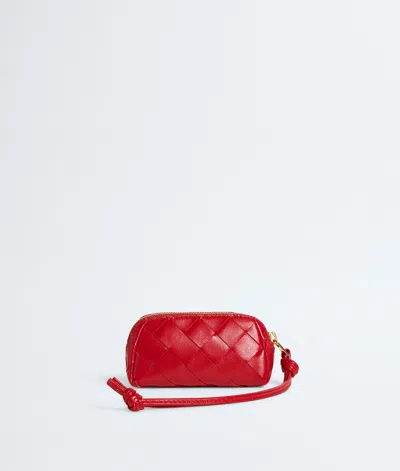 Bottega Veneta Intrecciato Micro Pouch In Cardinal