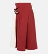 Bottega Veneta Intrecciato Midi Skirt In White