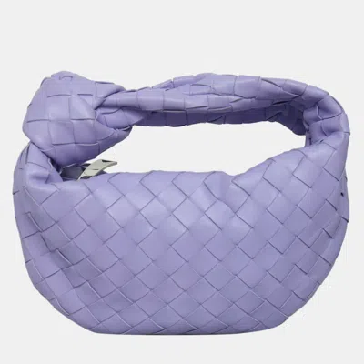 Pre-owned Bottega Veneta Intrecciato Mini Jodie Bag In Purple