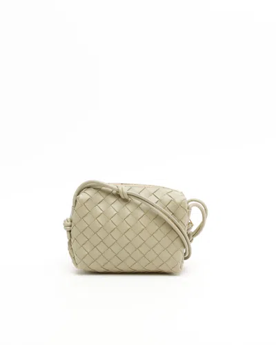 Bottega Veneta Intrecciato Mini Loop Camera Bag In Green
