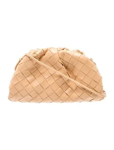 Pre-owned Bottega Veneta Intrecciato Mini Pouch In Brown