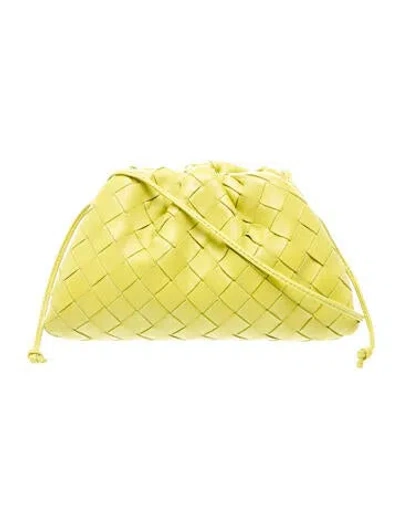 Pre-owned Bottega Veneta Intrecciato Mini Pouch In Green