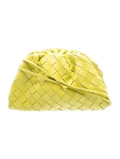 Pre-owned Bottega Veneta Intrecciato Mini Pouch In Green