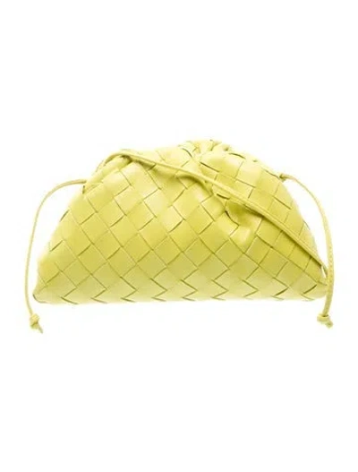 Pre-owned Bottega Veneta Intrecciato Mini Pouch In Green