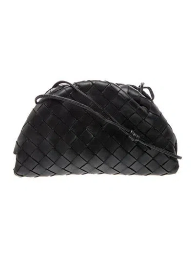 Pre-owned Bottega Veneta Intrecciato Mini Pouch Mini In Black
