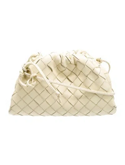 Pre-owned Bottega Veneta Intrecciato Mini Pouch Mini In Green