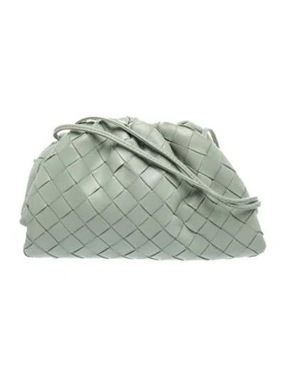 Pre-owned Bottega Veneta Intrecciato Mini Pouch Mini In Green