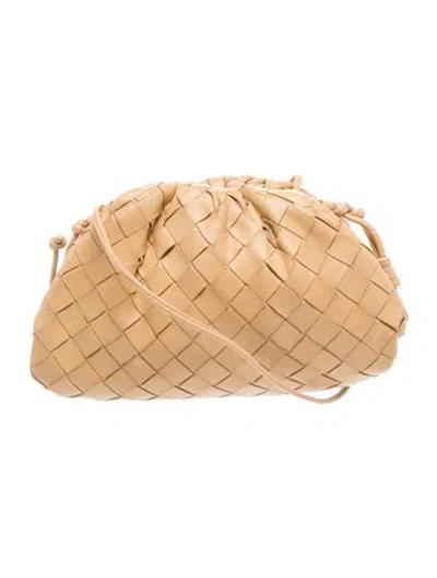 Pre-owned Bottega Veneta Intrecciato Mini Pouch Mini In Neutral