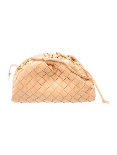 Pre-owned Bottega Veneta Intrecciato Mini Pouch Mini In Neutral