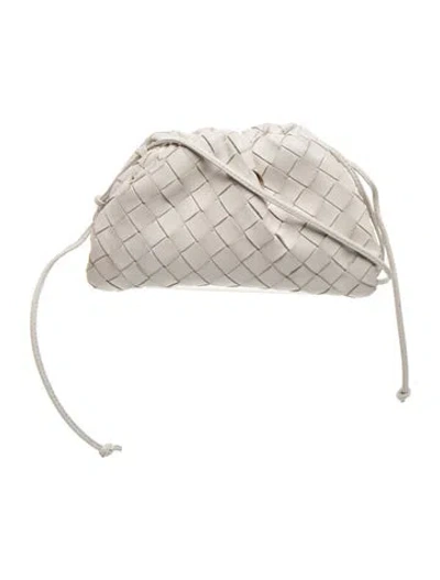 Pre-owned Bottega Veneta Intrecciato Mini Pouch In Neutral