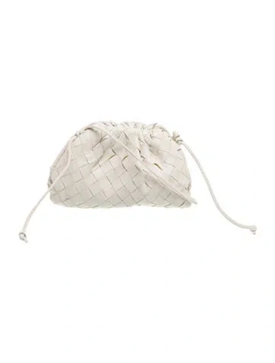 Pre-owned Bottega Veneta Intrecciato Mini Pouch In Neutral