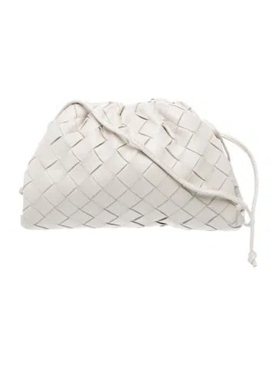 Pre-owned Bottega Veneta Intrecciato Mini Pouch In Neutral