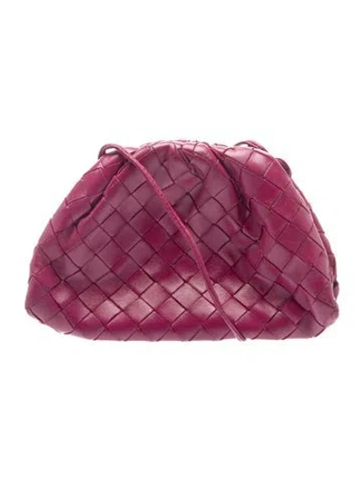 Pre-owned Bottega Veneta Intrecciato Mini Pouch In Pink