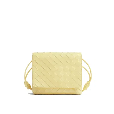 Bottega Veneta Intrecciato Mini Shoulder Bag In Yellow