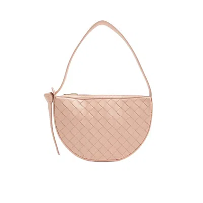 Bottega Veneta Intrecciato Mini Sunrise Shoulder Bag - Lotus