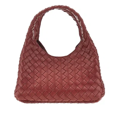 Bottega Veneta Intrecciato Nappa Leather Small 'campana' Bag In Red
