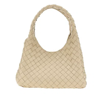 Bottega Veneta Intrecciato Nappa Leather Small 'campana' Bag In Sand