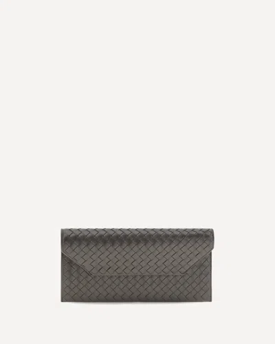 Bottega Veneta Intrecciato Nappa Wallet In Brown
