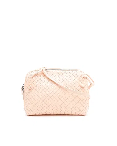 Bottega Veneta Intrecciato Nodini Crossbody Bag In Pink