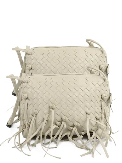 Pre-owned Bottega Veneta Intrecciato Nodini Shoulder Bag In Neutrals