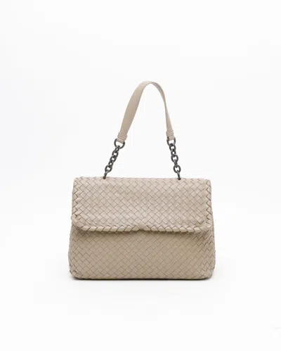 Bottega Veneta Intrecciato Olimpia Bag In Green