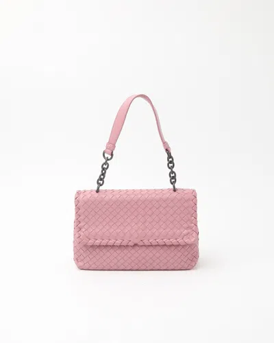 Bottega Veneta Intrecciato Olimpia Bag In Pink