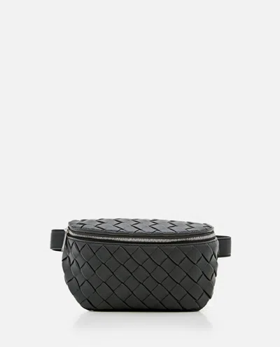 Bottega Veneta Intrecciato Padded Belt Pouch In Green