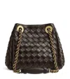 Bottega Veneta Intrecciato Parachute Shoulder Bag In Brown