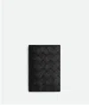 Bottega Veneta Passport Case In Black