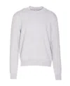 Bottega Veneta Intrecciato-patches Jumper In Gray
