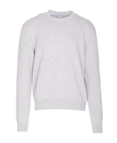 Bottega Veneta Intrecciato-patches Jumper In Gray