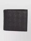 Bottega Veneta Intrecciato Pattern Bi-fold Leather Wallet In Black