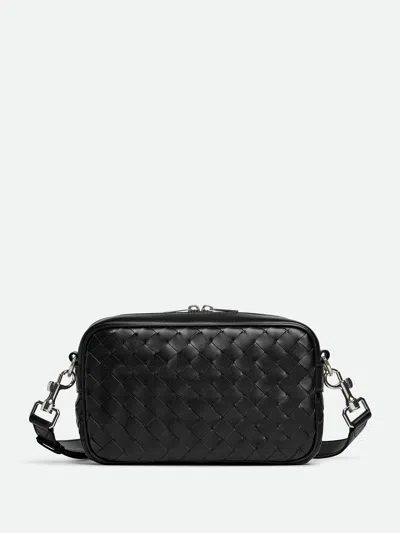 Bottega Veneta Intrecciato Pattern Mini Bag With Removable Shoulder Strap In Red