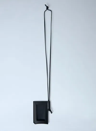 Bottega Veneta Men Intrecciato Piccolo Badge Holder In Blue