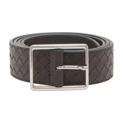Bottega Veneta Intrecciato Piccolo Belt In Brown