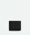 Bottega Veneta Intrecciato Piccolo Bi-fold Portemonnaie In Black