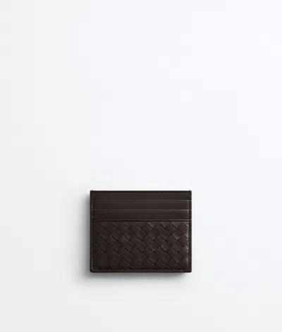 Bottega Veneta Intrecciato Piccolo Credit Card Case In Brown