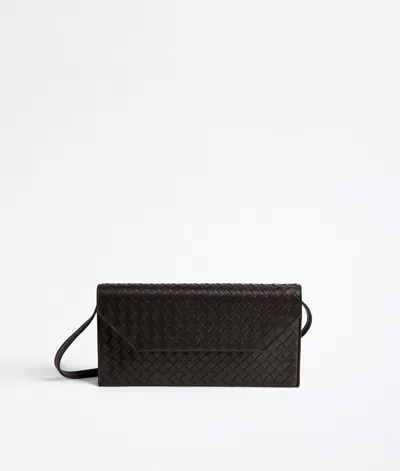 Bottega Veneta Intrecciato Piccolo Envelope Pouch In Espresso