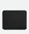 Bottega Veneta Intrecciato Piccolo Ipad Pro Case In Black