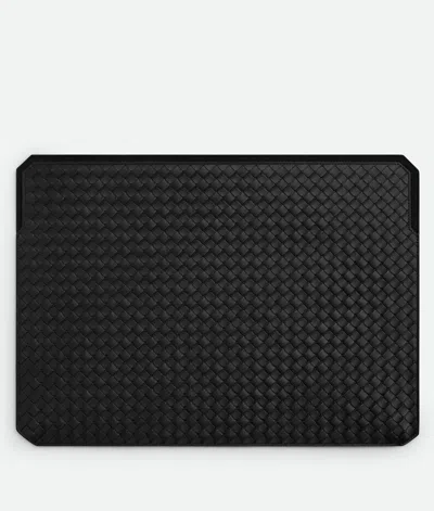 Bottega Veneta Intrecciato Piccolo Macbook Pro Case In Black