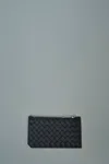 Bottega Veneta Intrecciato Piccolo Leather Zip Card Case In Black