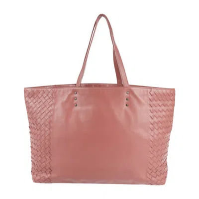Pre-owned Bottega Veneta Intrecciato Pink Intrecciato Handbag Shopping Bag Shoulder Bag Tote Bag ()