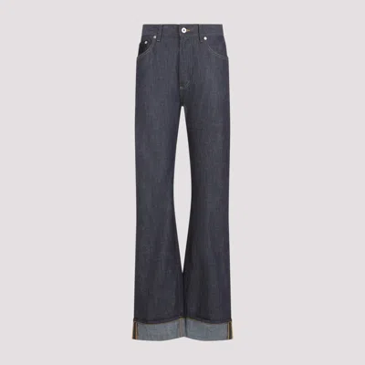 Bottega Veneta Intrecciato Pocket Mini Jeans In Blue