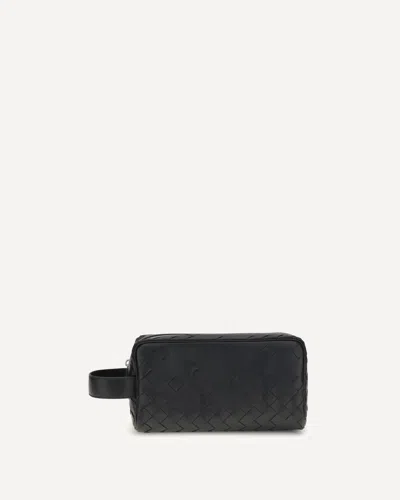 Bottega Veneta Intrecciato Pouch In Black