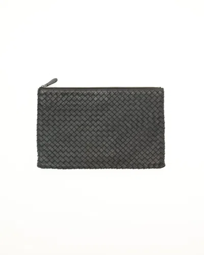 Bottega Veneta Intrecciato Pouch In Black